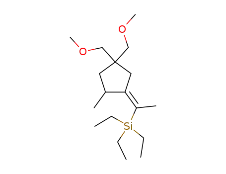 Molecular Structure of 499128-96-0 (Silane,
[(1Z)-1-[4,4-bis(methoxymethyl)-2-methylcyclopentylidene]ethyl]triethyl-)