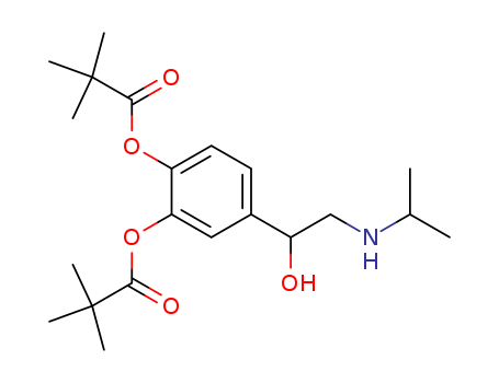 Propanoic acid,2,2-dimethyl-, 4-[1-hydroxy-2-[(1-methylethyl)amino]ethyl]-1,2-phenylene ester(9CI)