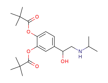 Molecular Structure of 65114-85-4 (dipivaloylisoproterenol)