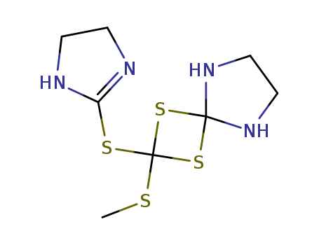 1,3-Dithia-5,8-diazaspiro[3.4]octane,2-[(4,5-dihydro-1H-imidazol-2-yl)thio]-2-(methylthio)- cas  69754-53-6