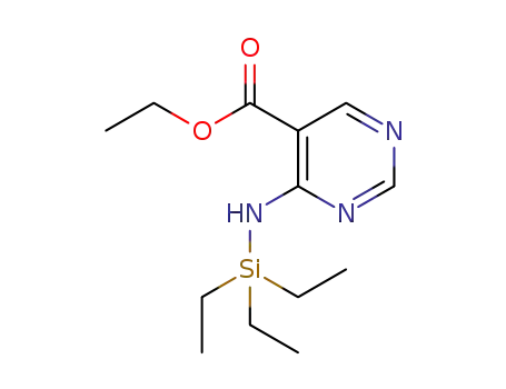 ethyl 4-((triethylsilyl)amino)pyrimidine-5-carboxylate