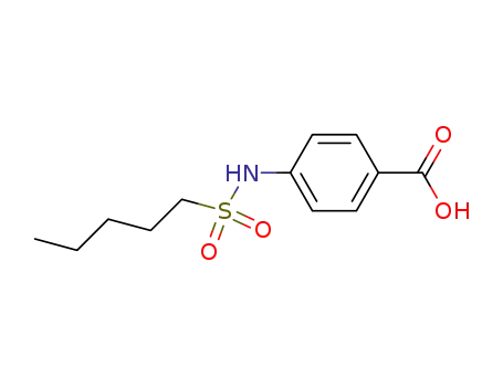 Molecular Structure of 6966-41-2 (4-[(pentylsulfonyl)amino]benzoic acid)