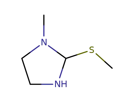 Molecular Structure of 65064-17-7 (Imidazolidine, 1-methyl-2-(methylthio)- (9CI))