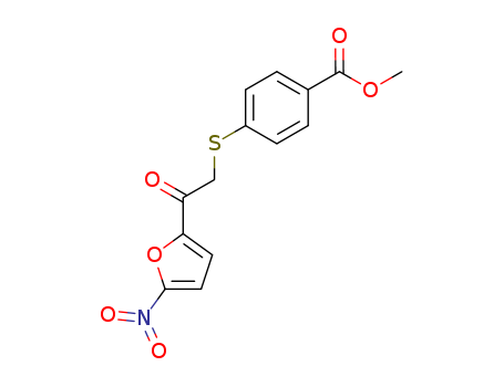 Benzoic acid,4-[[2-(5-nitro-2-furanyl)-2-oxoethyl]thio]-, methyl ester cas  69856-33-3