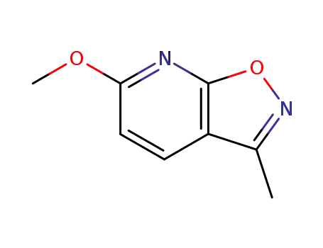 Molecular Structure of 69790-40-5 (Isoxazolo[5,4-b]pyridine, 6-methoxy-3-methyl- (9CI))
