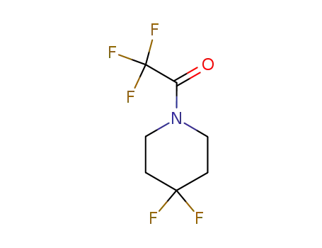 Molecular Structure of 65220-85-1 (Piperidine, 4,4-difluoro-1-(trifluoroacetyl)- (9CI))