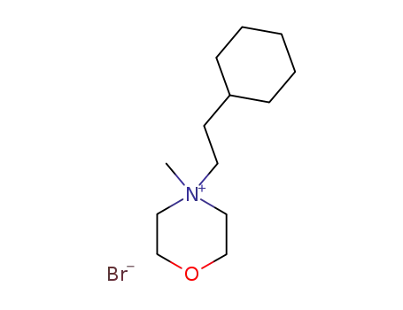 Molecular Structure of 6962-27-2 (4-(2-cyclohexylethyl)-4-methylmorpholin-4-ium)