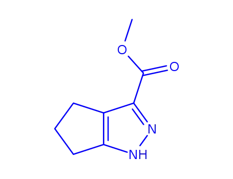 Molecular Structure of 69631-56-7 (3-Cyclopentapyrazolecarboxylicacid,1,4,5,6-tetrahydro-,methylester(9CI))