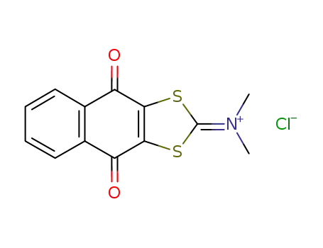 (4,9-dioxo-4,9-dihydro-naphtho[2,3-<i>d</i>][1,3]dithiol-2-ylidene)-dimethyl-ammonium; chloride