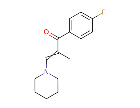 2-Propen-1-one,1-(4-fluorophenyl)-2-methyl-3-(1-piperidinyl)- cas  65201-20-9
