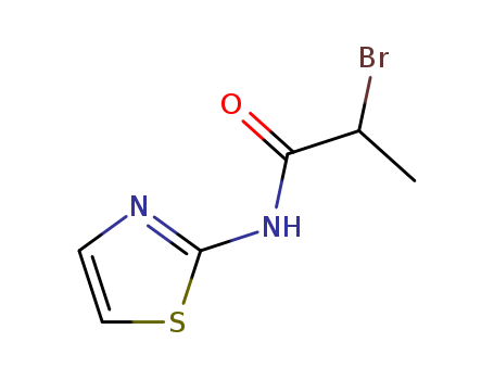 2-bromo-N-(1,3-thiazol-2-yl)propanamide(6521-08-0)