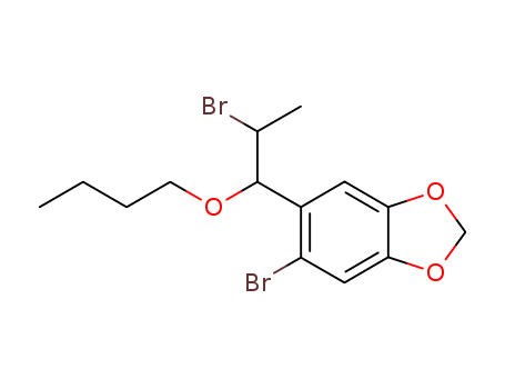 1,3-Benzodioxole,5-bromo-6-(2-bromo-1-butoxypropyl)- cas  6976-60-9
