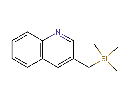 Molecular Structure of 65094-36-2 (Quinoline, 3-[(trimethylsilyl)methyl]- (9CI))