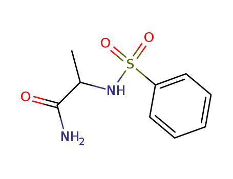 Molecular Structure of 6966-12-7 (N~2~-(phenylsulfonyl)alaninamide)