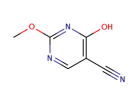 Molecular Structure of 6971-62-6 (2-methoxy-6-oxo-1,6-dihydropyrimidine-5-carbonitrile)