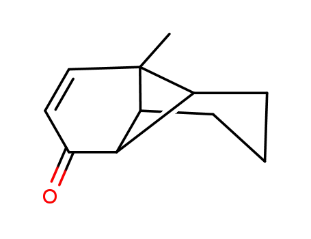 Molecular Structure of 6518-50-9 (6-Methyltricyclo[4.4.0.02,7]dec-4-en-3-one)
