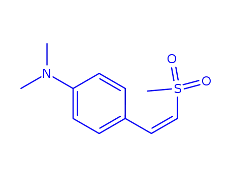 Molecular Structure of 69642-59-7 (Benzenamine, N,N-dimethyl-4-[2-(methylsulfonyl)ethenyl]-)