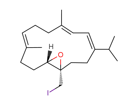 (4E,6E,10E)-(1S,14S)-1-Iodomethyl-4-isopropyl-7,11-dimethyl-15-oxa-bicyclo[12.1.0]pentadeca-4,6,10-triene