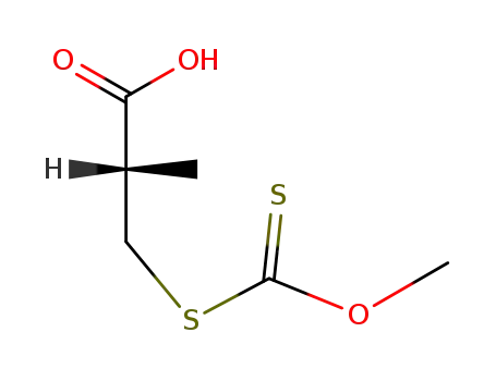 (<i>S</i>)-β-methoxythiocarbonylmercapto-isobutyric acid