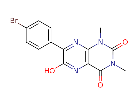 2,4,6(3H)-Pteridinetrione,  7-(4-bromophenyl)-1,5-dihydro-1,3-dimethyl-