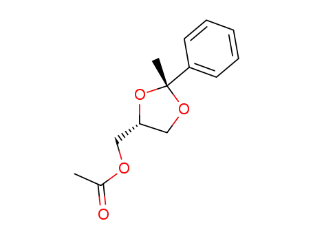Molecular Structure of 69704-25-2 ((2-methyl-2-phenyl-1,3-dioxolan-4-yl)methyl acetate)