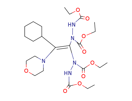 1,2-Hydrazinedicarboxylicacid, 1,1'-(cyclohexyl-4-morpholinylethenylidene)bis-, tetraethyl ester (9CI) cas  69857-73-4