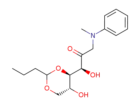 Molecular Structure of 69863-96-3 (4,6-O-butylidene-1-deoxy-1-[methyl(phenyl)amino]hex-2-ulose)