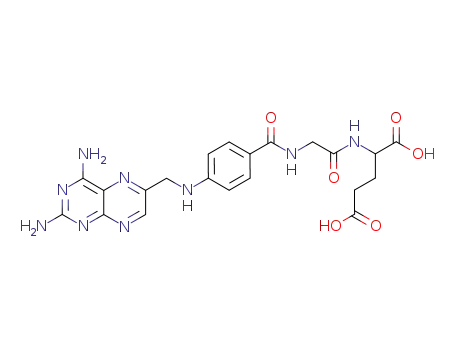 Glutamic acid, N-(N-(p-(((2,4-diamino-6-pteridinyl)methyl)amino)benzoyl)glycyl)-, L-