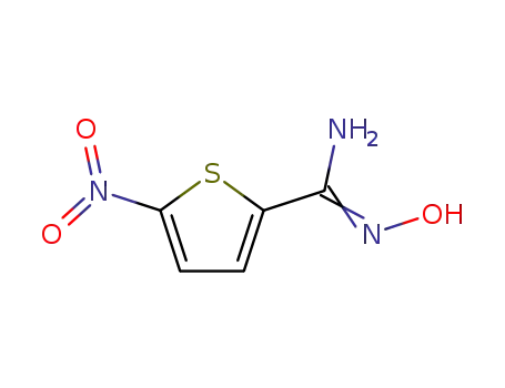 Molecular Structure of 65089-54-5 (2-Thiophenecarboximidamide,N-hydroxy-5-nitro-)