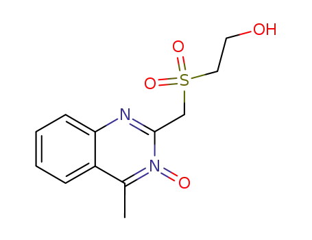 Molecular Structure of 6965-86-2 (2-{[(2-hydroxyethyl)sulfonyl]methyl}-4-methyl-3-oxo-3,4-dihydroquinazolin-3-ium)