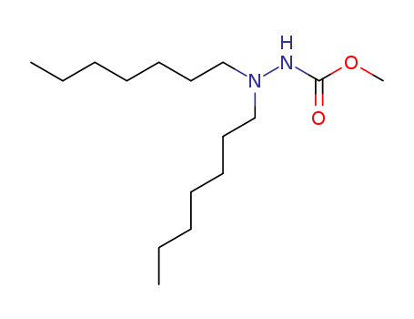 Hydrazinecarboxylicacid, 2,2-diheptyl-, methyl ester