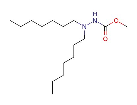 Molecular Structure of 6972-00-5 (methyl 2,2-diheptylhydrazinecarboxylate)