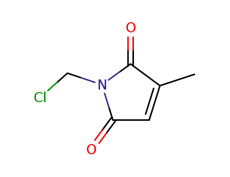 Molecular Structure of 69636-53-9 (1-(chloromethyl)-3-methyl-1H-pyrrole-2,5-dione)