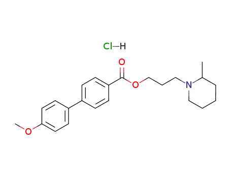 Molecular Structure of 69766-24-1 (methylpiperidino)propyl ester, hydrochloride)