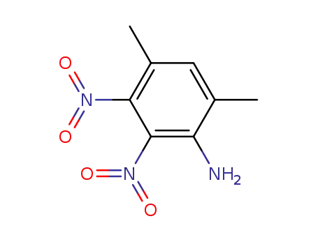 Molecular Structure of 90223-40-8 (4,6-dimethyl-2,3-dinitro-aniline)