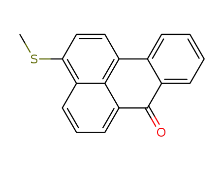 Molecular Structure of 69658-15-7 (3-(methylsulfanyl)-7H-benzo[de]anthracen-7-one)