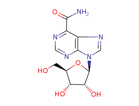 Molecular Structure of 65134-53-4 (9-pentofuranosyl-9H-purine-6-carboxamide)