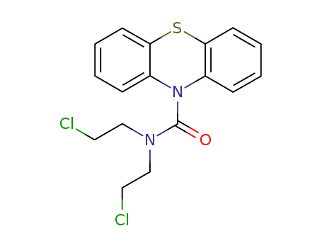 Molecular Structure of 65240-96-2 (N,N-bis(2-chloroethyl)phenothiazine-10-carboxamide)
