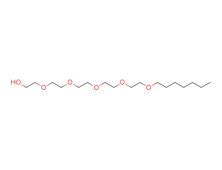 Molecular Structure of 65316-79-2 (POLYOXYETHYLENE 5 HEPTYL ETHER))