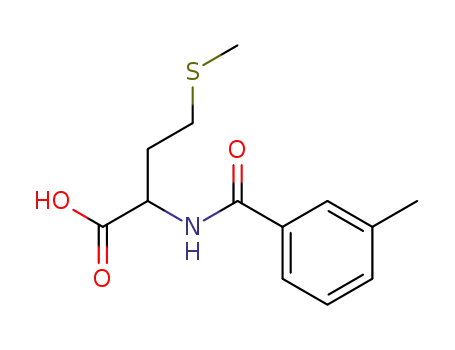 Molecular Structure of 65054-81-1 (2-[(3-METHYLBENZOYL)AMINO]-4-(METHYLTHIO)BUTANOIC ACID)