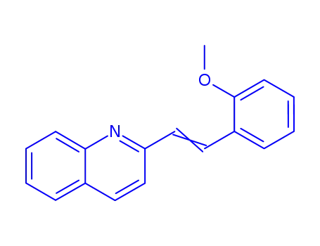 Molecular Structure of 6974-55-6 (2-[(E)-2-(2-methoxyphenyl)ethenyl]quinoline)
