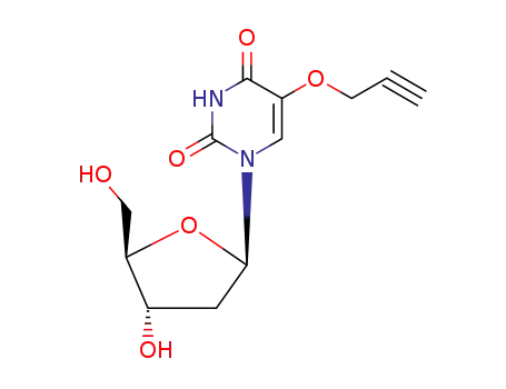 Molecular Structure of 65367-85-3 (5-(PROPARGYLOXY)-2'-DEOXYURIDINE)