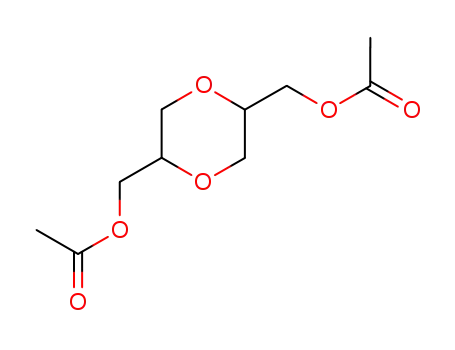 Molecular Structure of 6963-09-3 ([5-(acetyloxymethyl)-1,4-dioxan-2-yl]methyl acetate)