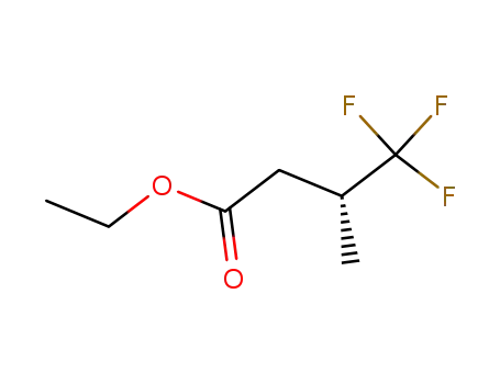 Molecular Structure of 95853-67-1 (ETHYL 3-METHYL-4,4,4-TRIFLUOROBUTYRATE)