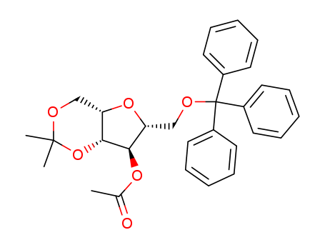 4-O-ACETYL-2,5-ANHYDRO-1,3-O-ISOPROPYLIDENE-6-O-TRITYL-D-GLUCITOL