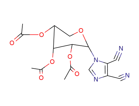 1-(2,3,4-tri-O-acetylpentopyranosyl)-1H-imidazole-4,5-dicarbonitrile