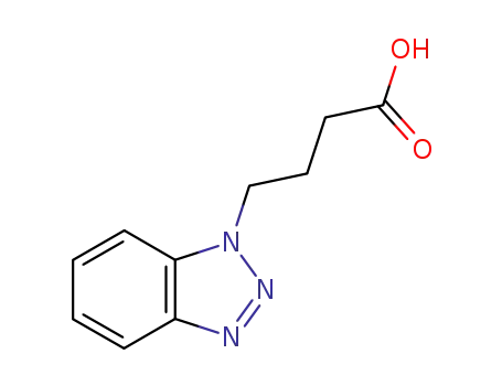 Molecular Structure of 654-19-3 (4-(<1>-Benztriazolyl)-buttersaeure)