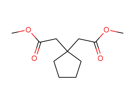 Molecular Structure of 70197-60-3 (1,1-Cyclopentanediacetic acid dimethyl ester)