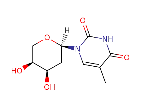 1-(α-<i>L</i>-<i>erythro</i>-2-deoxy-pentopyranosyl)-5-methyl-1<i>H</i>-pyrimidine-2,4-dione