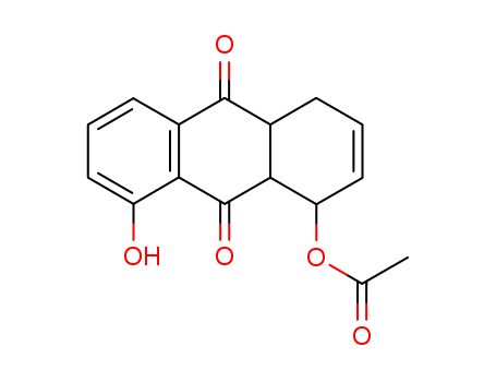 9,10-Anthracenedione,1-(acetyloxy)-1,4,4a,9a-tetrahydro-8-hydroxy-